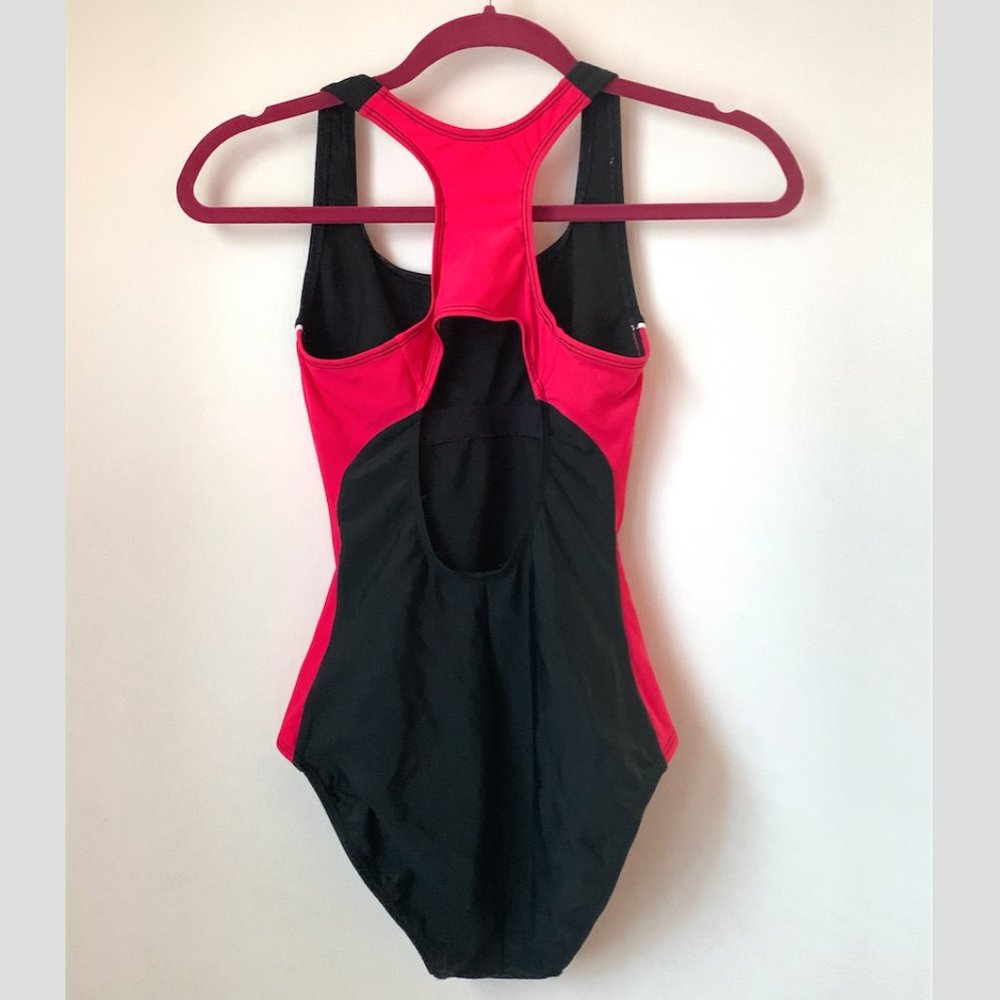 Reebok One Piece Swimsuit | Pink and Black - Picture 2 of 7
